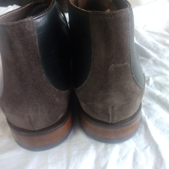 Floris Van Bommel Men's  Suede&Leather Chelsea Dress Laceup Boots Size 12C - Picture 9 of 12